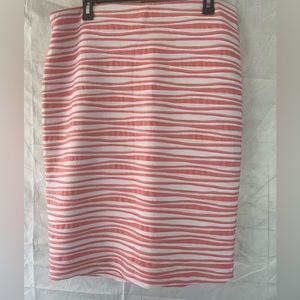 Pink and black pencil skirt